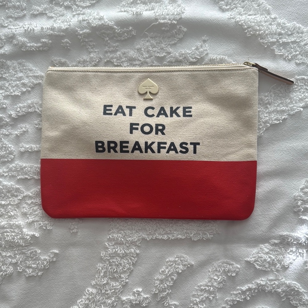 Kate Spade Red and Cream Clutch